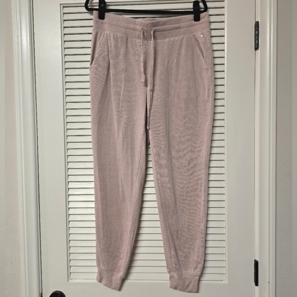 Pink Jogger Loungewear Sweatpants With Drawstring & Pockets